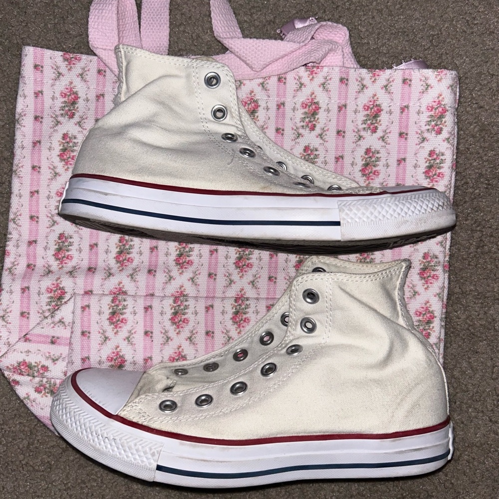 White High-Top Sneakers